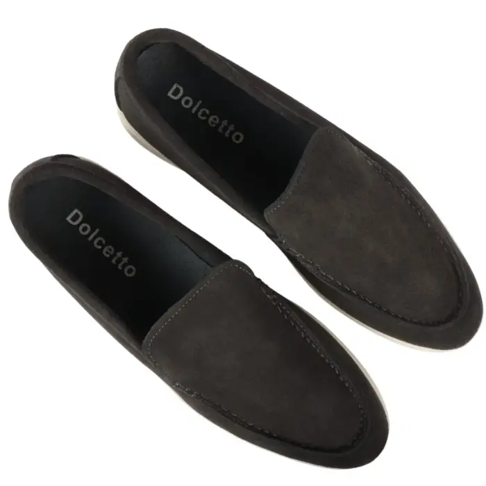 Men's Suede Slip On Comfort Fit Loafers - Image 5