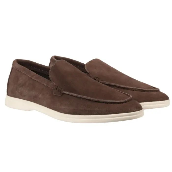 Men's Suede Slip On Comfort Fit Loafers - Image 12