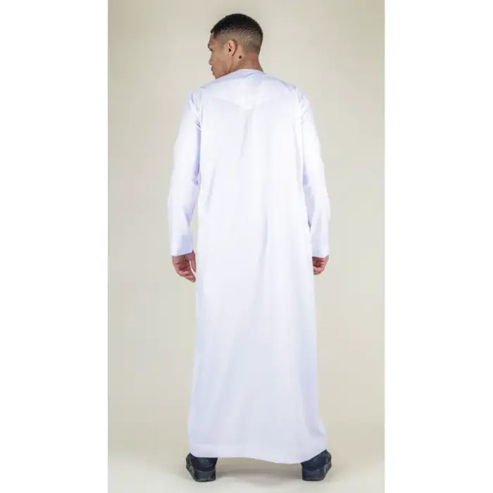 Men's Thobe Emirati Omani Jubba Islamic Clothing Muslim Kaftan Eid Robe Arab String Tassel - Image 51