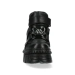 New Rock Boots Punk WALL285-S3 Unisex Metallic Black Leather Platform Gothic Shoes - Image 8