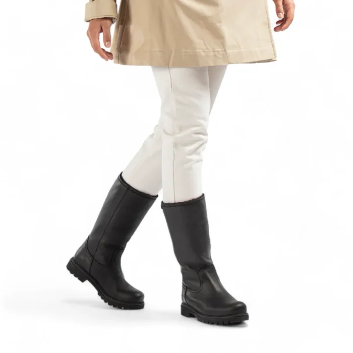 Bambina B60 - Women's Black Knee High Leather Boots - Image 4