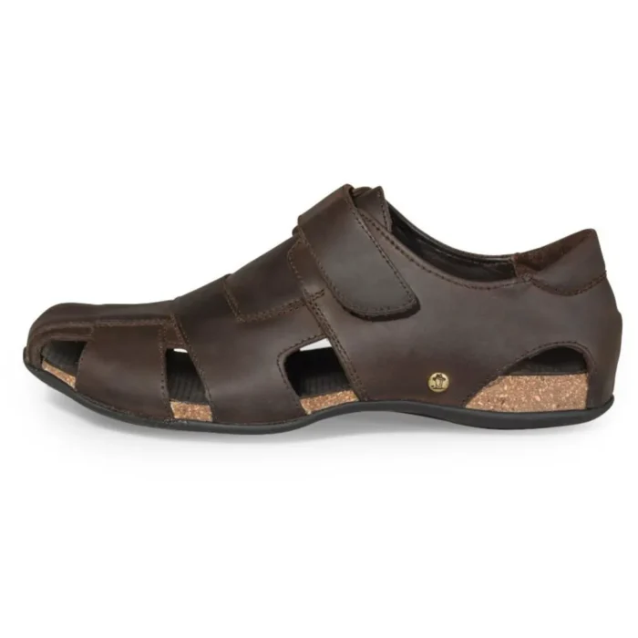 Men's Sandals Fletcher Basics C1 Closed Toe Leather Summer Shoes - Image 1