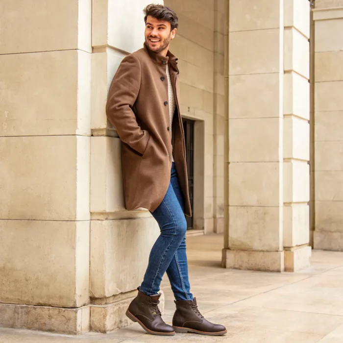 Glasgow Igloo C1 - Men's Brown Leather Ankle Boots - Image 3