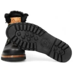 P03 Aviator - Men's Black Leather Ankle Boots - Image 6