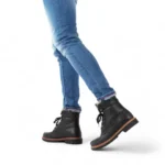P03 Aviator - Men's Black Leather Ankle Boots - Image 2