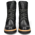 Padma B11 - Women's Black Block Heel Leather Ankle Boots - Image 4