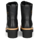 Padma B11 - Women's Black Block Heel Leather Ankle Boots - Image 6