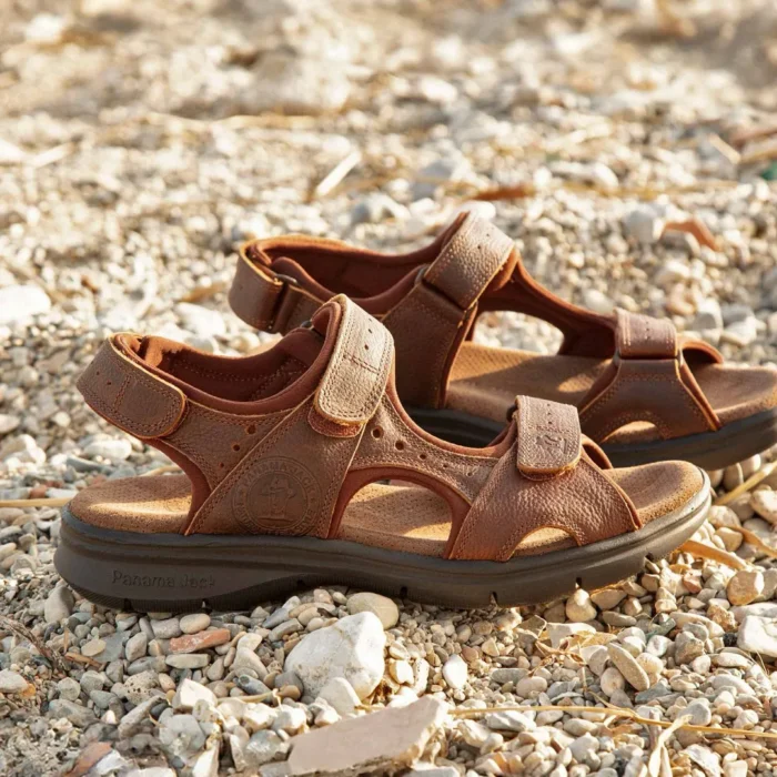 Men's Sandals Salton Basics C4 Open Toe Leather Summer Shoes - Image 8