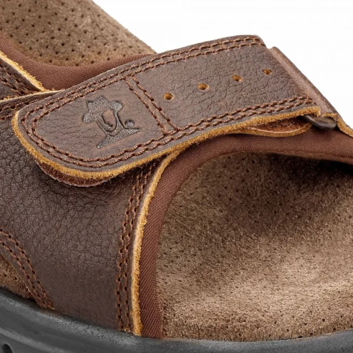 Men's Sandals Salton Basics C4 Open Toe Leather Summer Shoes - Image 10