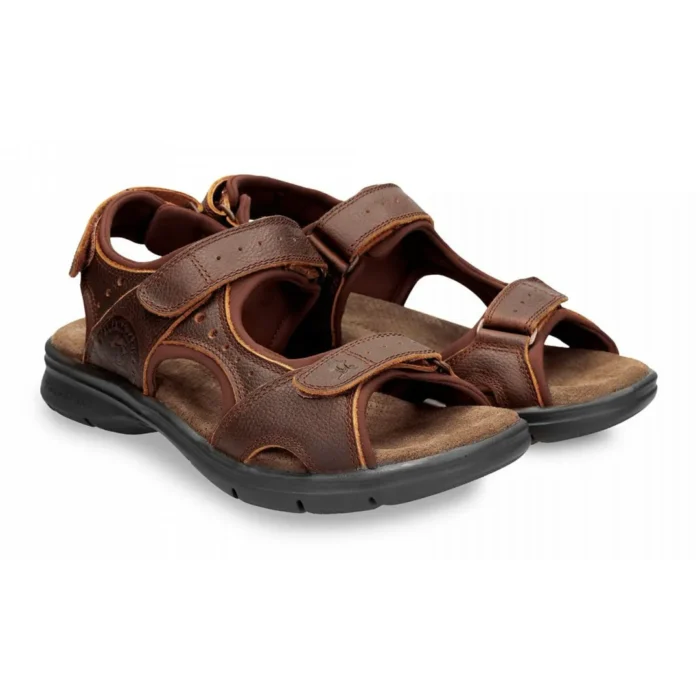 Men's Sandals Salton Basics C4 Open Toe Leather Summer Shoes - Image 12