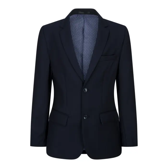Boys Navy Blue 5 Piece Suit Blazer Waistcoat Shirt Tie Trousers Wedding Party - Image 7