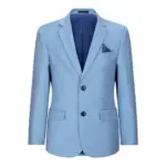 Boys 3 Piece Suit Sky Blue Light Wedding Party Christening Smart Formal - Image 4
