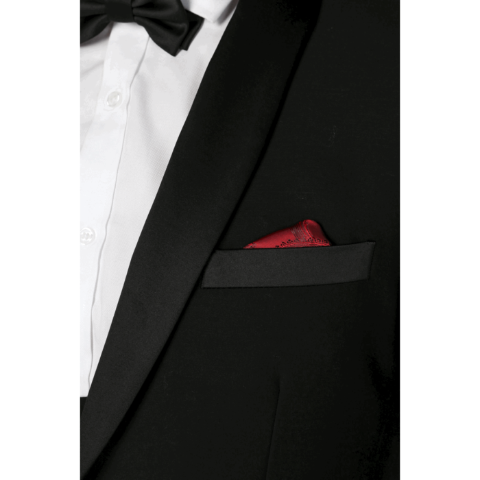 Men's Black Tuxedo Suit 3 Piece Shawl Lapel Formal Wedding Dress - Image 5