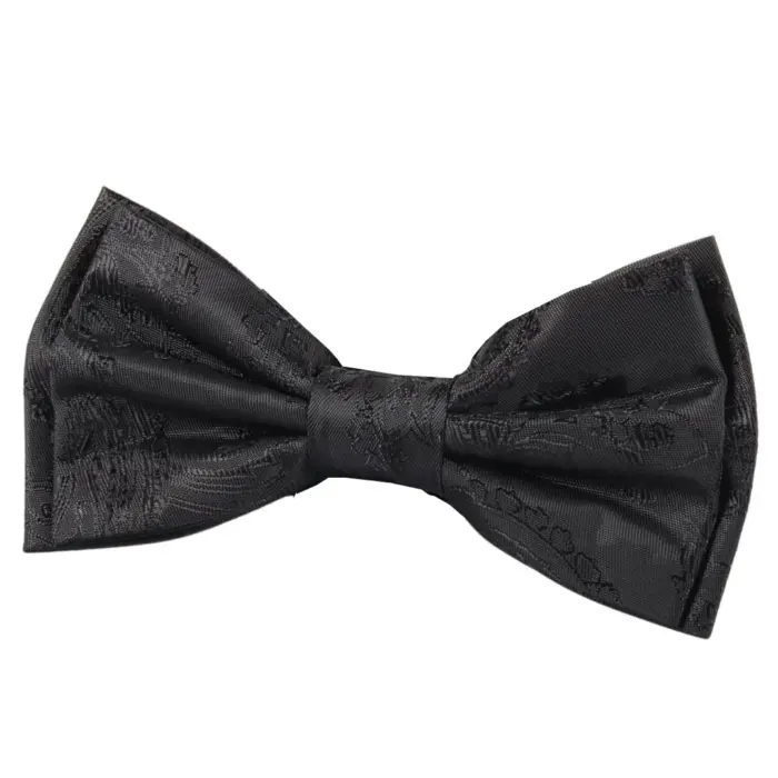 Men's Bow Tie Gift Set Pocket Square Cuff Links for Formal Wedding Dress - Image 1