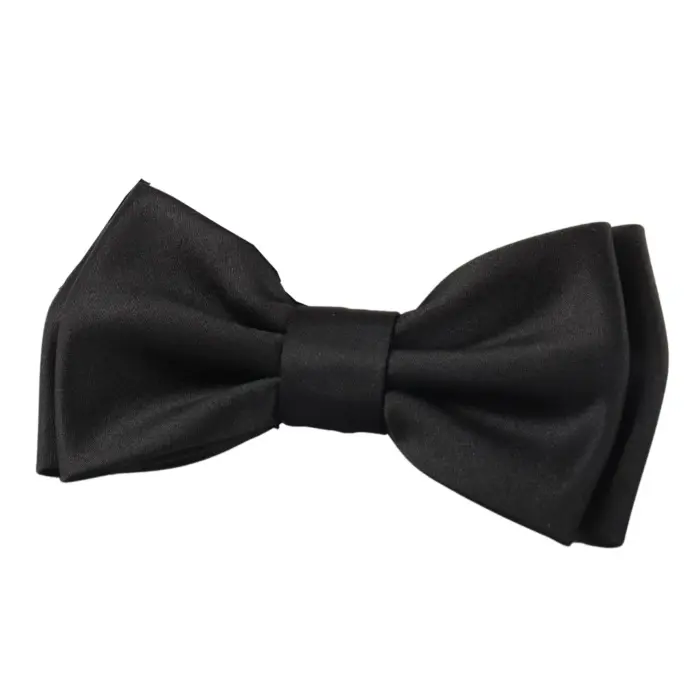 Men's Bow Tie Gift Set Pocket Square Cuff Links for Formal Wedding Dress - Image 4