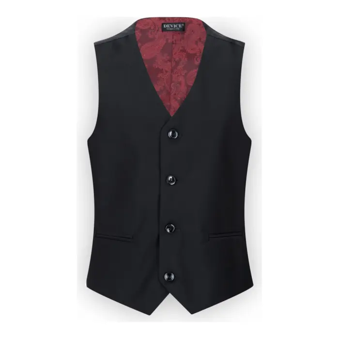 Boys 3 Piece Black Tailored Fit Complete Suit Classic Wedding Mourning Funeral - Image 7