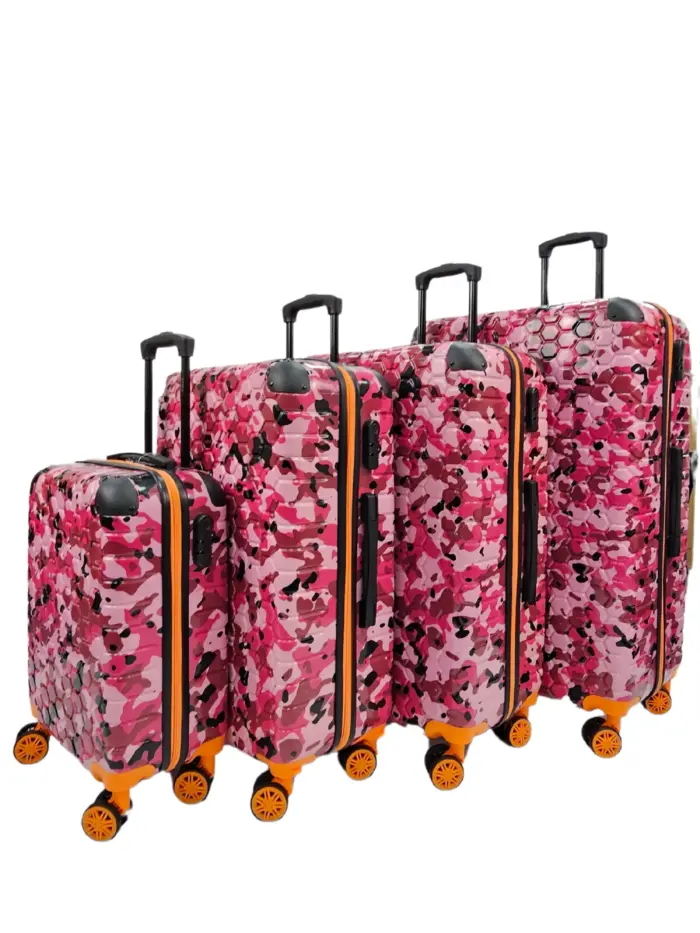 Camo Print Hard Case Shell Suitcase Carry On Cabin Check In Combination Lock - Image 67