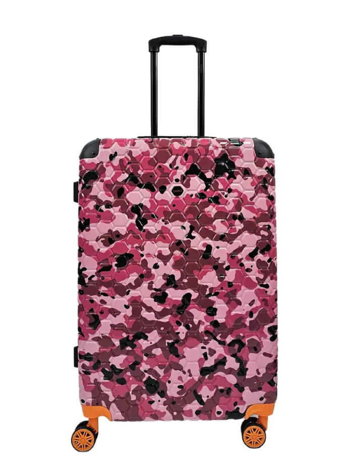 Camo Print Hard Case Shell Suitcase Carry On Cabin Check In Combination Lock - Image 44
