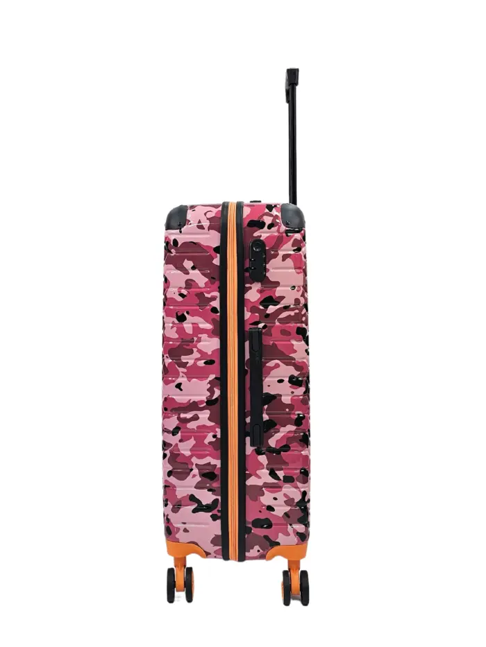 Camo Print Hard Case Shell Suitcase Carry On Cabin Check In Combination Lock - Image 46