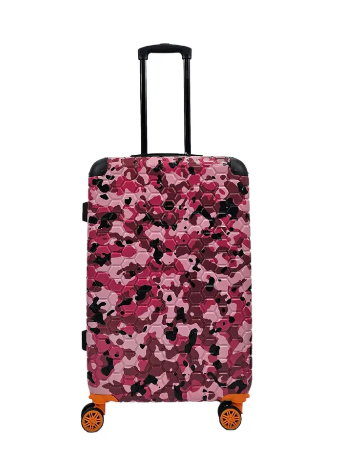 Camo Print Hard Case Shell Suitcase Carry On Cabin Check In Combination Lock - Image 28