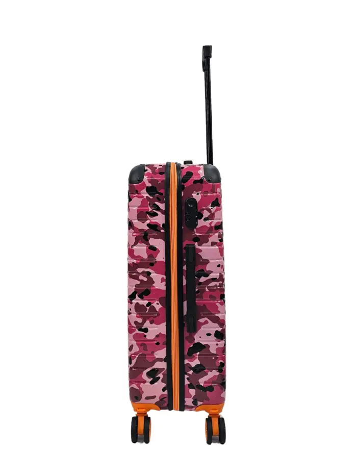 Camo Print Hard Case Shell Suitcase Carry On Cabin Check In Combination Lock - Image 30