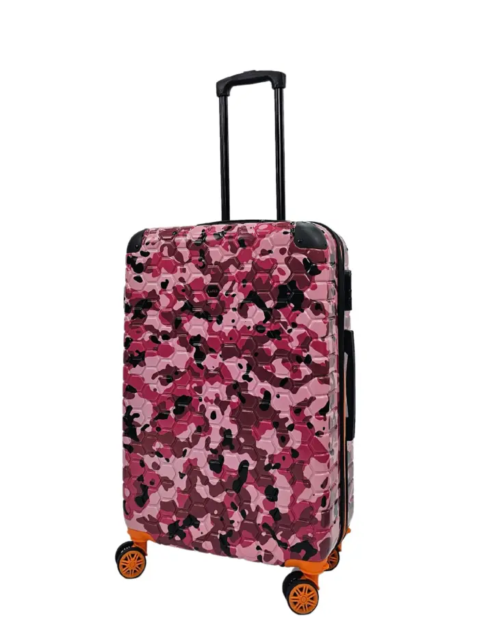 Camo Print Hard Case Shell Suitcase Carry On Cabin Check In Combination Lock - Image 29
