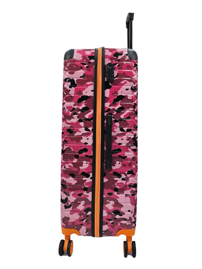 Camo Print Hard Case Shell Suitcase Carry On Cabin Check In Combination Lock - Image 62