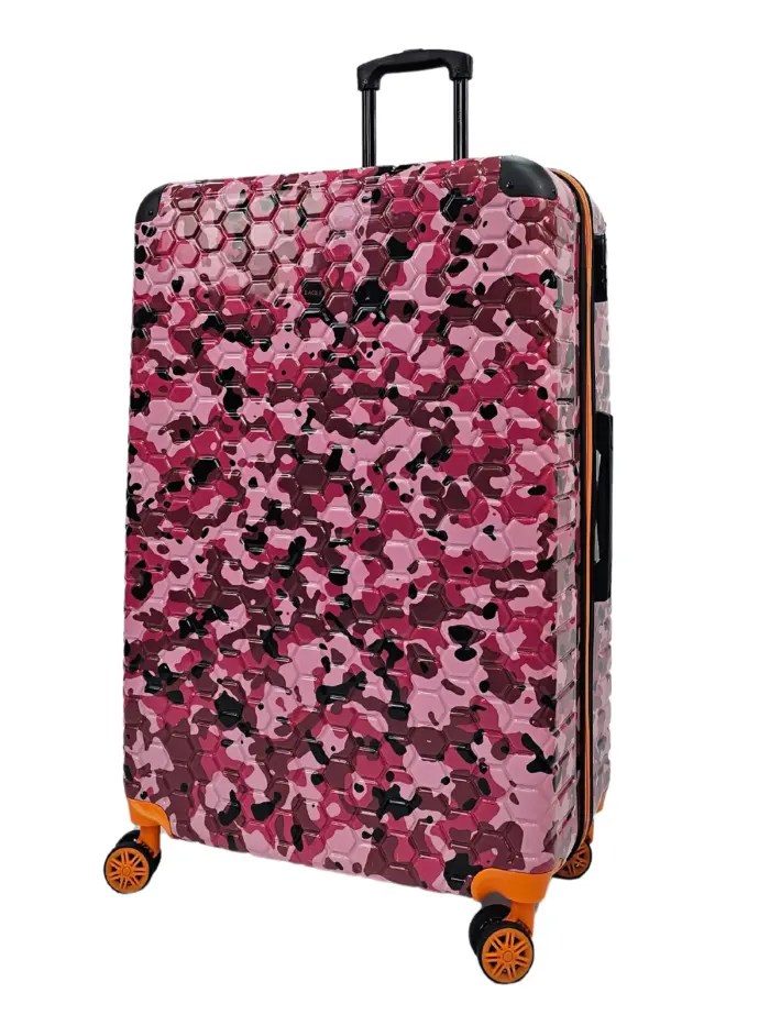 Camo Print Hard Case Shell Suitcase Carry On Cabin Check In Combination Lock - Image 61