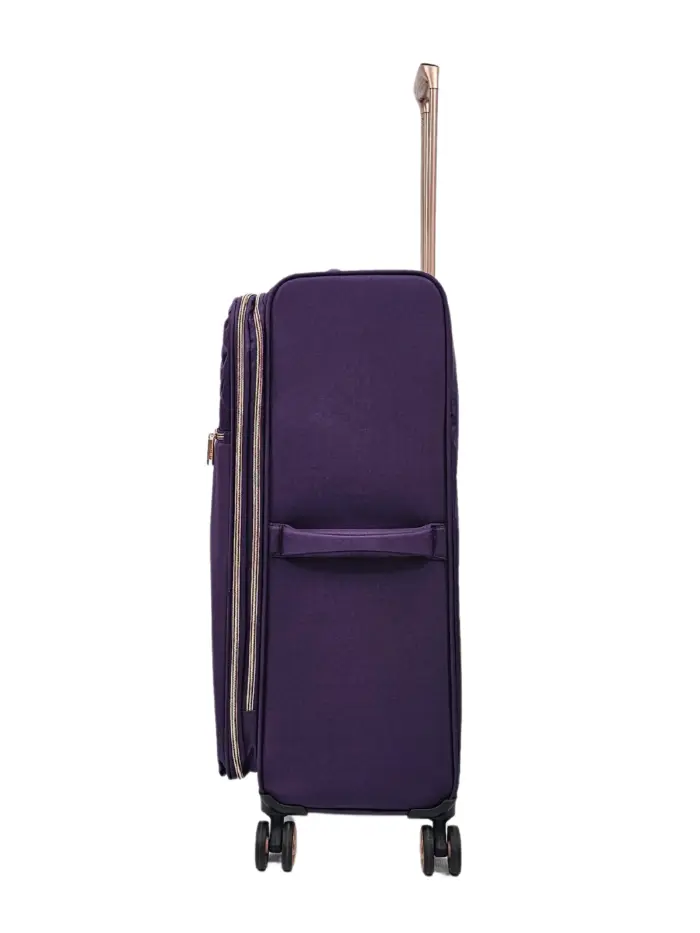 Suitcase Travel Bag Carry On Hand Cabin Check in Soft Case Luggage Trolley Set - Image 30