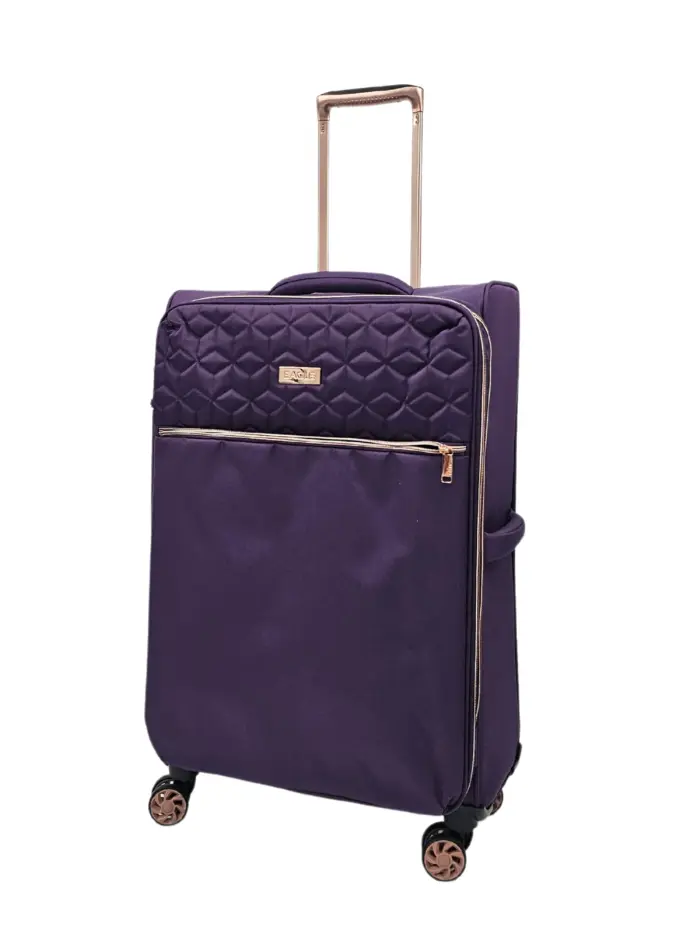 Suitcase Travel Bag Carry On Hand Cabin Check in Soft Case Luggage Trolley Set - Image 29