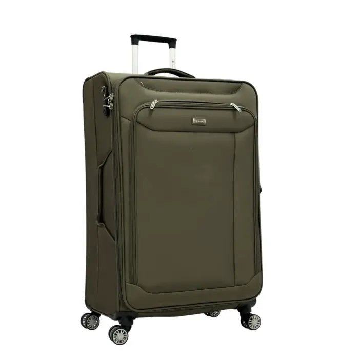 Soft Suitcase Dual 4-Wheel Spinners Expandable Luggage - Image 2