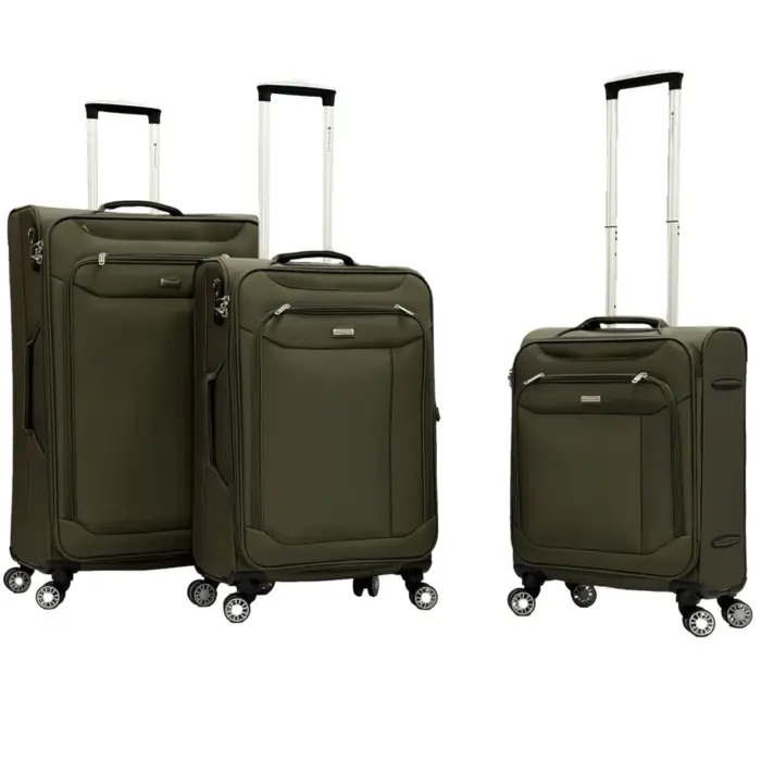 Soft Suitcase Dual 4-Wheel Spinners Expandable Luggage - Image 8