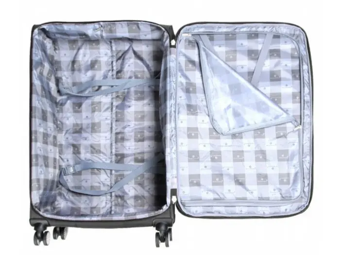 Soft Suitcase Dual 4-Wheel Spinners Expandable Luggage - Image 9