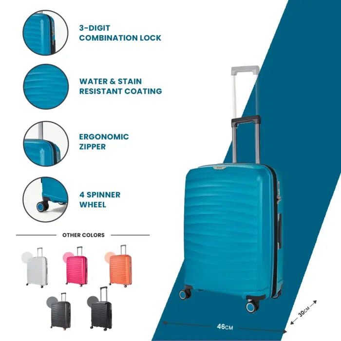 Luggage Suitcase Travel Bag Carry On Hand Cabin Check in Expandable Hard-Shell 4 Spinner Wheels Trolley Set | Sunwave - Image 81