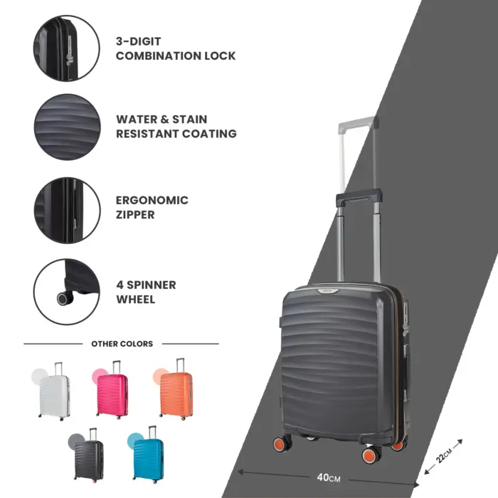Luggage Suitcase Travel Bag Carry On Hand Cabin Check in Expandable Hard-Shell 4 Spinner Wheels Trolley Set | Sunwave - Image 29