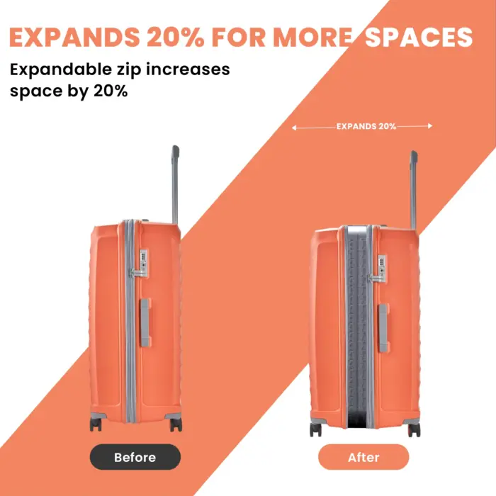 Luggage Suitcase Travel Bag Carry On Hand Cabin Check in Expandable Hard-Shell 4 Spinner Wheels Trolley Set | Sunwave - Image 36