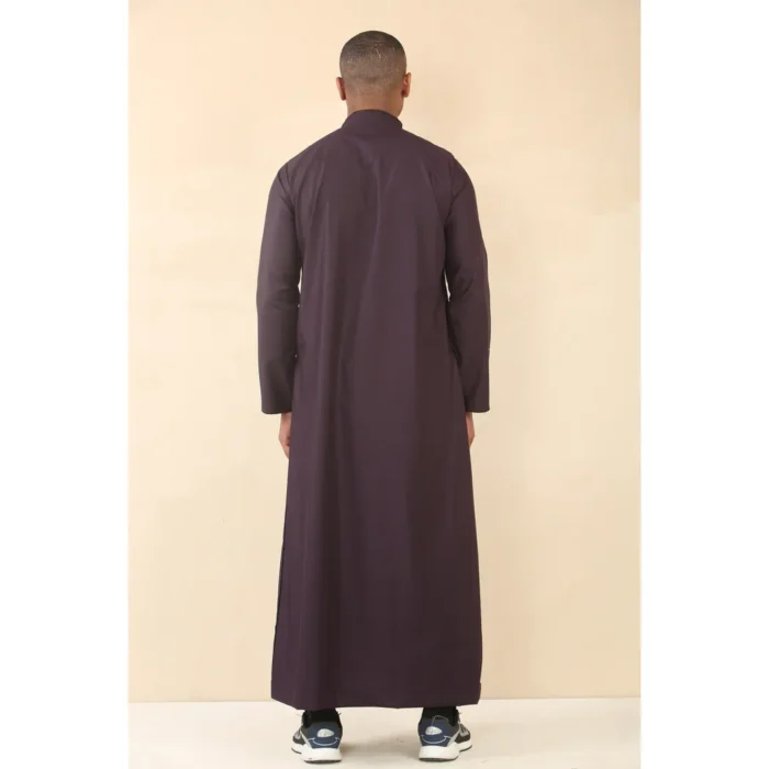 Mens Thobe Jubba Nehru Stand Collar Islamic Clothing Muslim Cotton Kaftan Embroidery Eid Robe Saudi - Image 38