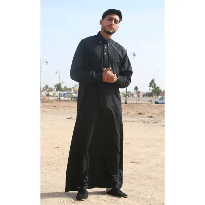 TT-004 - Men's Saudi Emirati Thobe Classic Shirt Collar - Image 2
