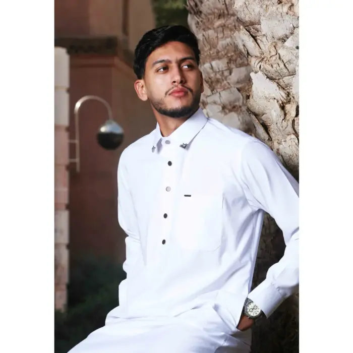 TT-004 - Men's Saudi Emirati Thobe Classic Shirt Collar - Image 27