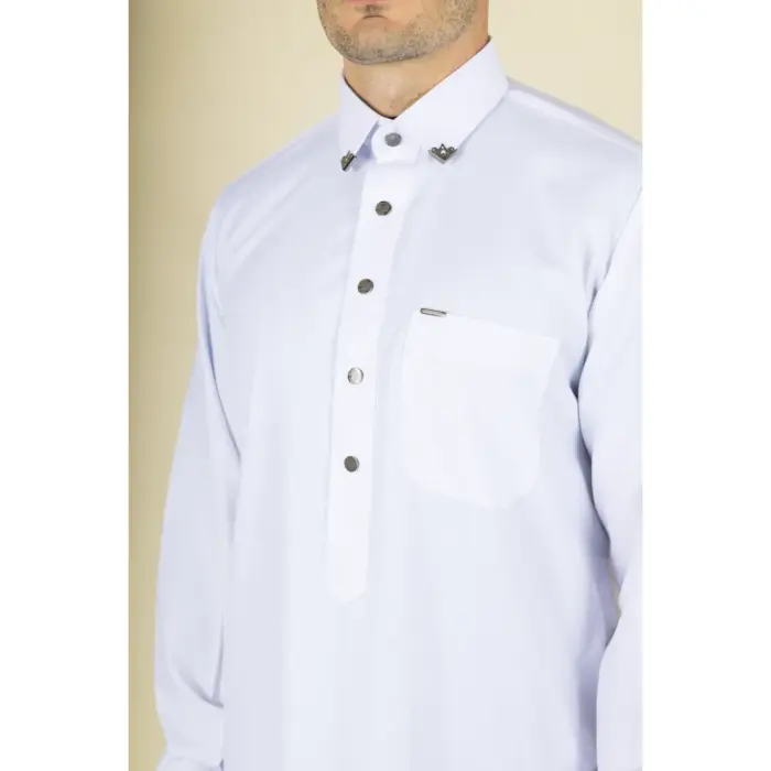 TT-004 - Men's Saudi Emirati Thobe Classic Shirt Collar - Image 26
