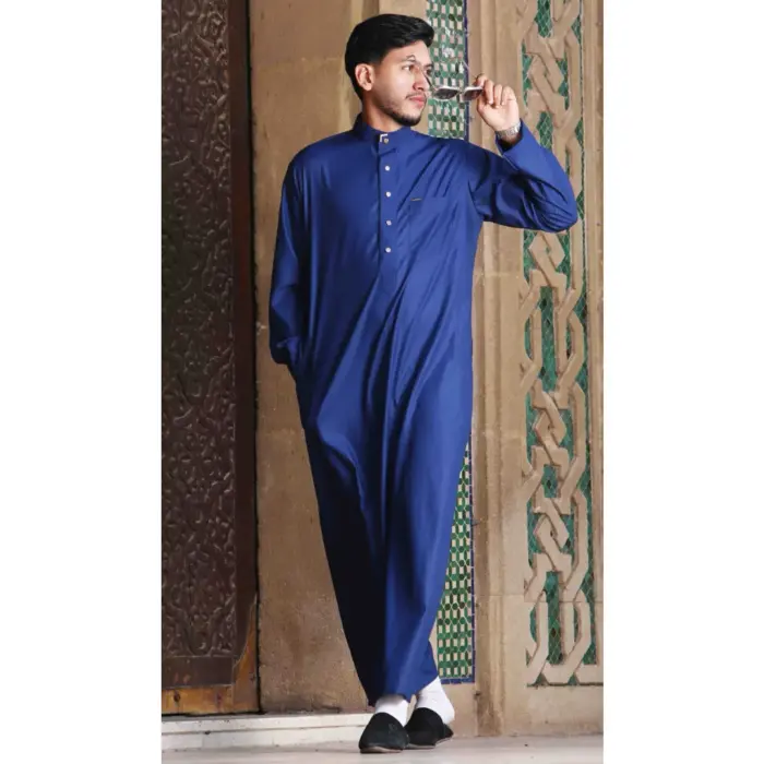 TT-005 - Men's Saudi Emirati Thobe Arab Nehru High Collar - Image 21