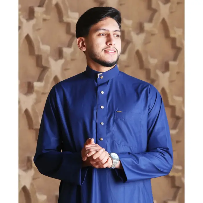 TT-005 - Men's Saudi Emirati Thobe Arab Nehru High Collar - Image 20
