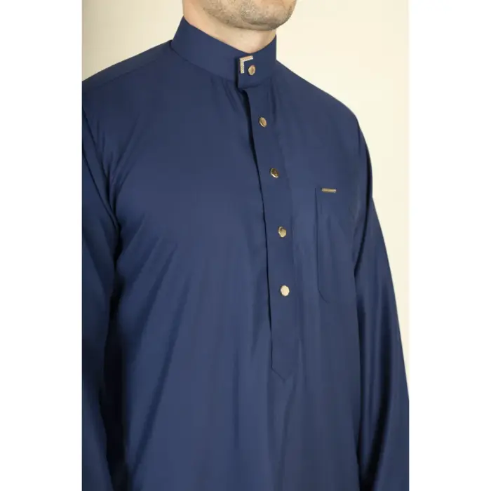 TT-005 - Men's Saudi Emirati Thobe Arab Nehru High Collar - Image 19