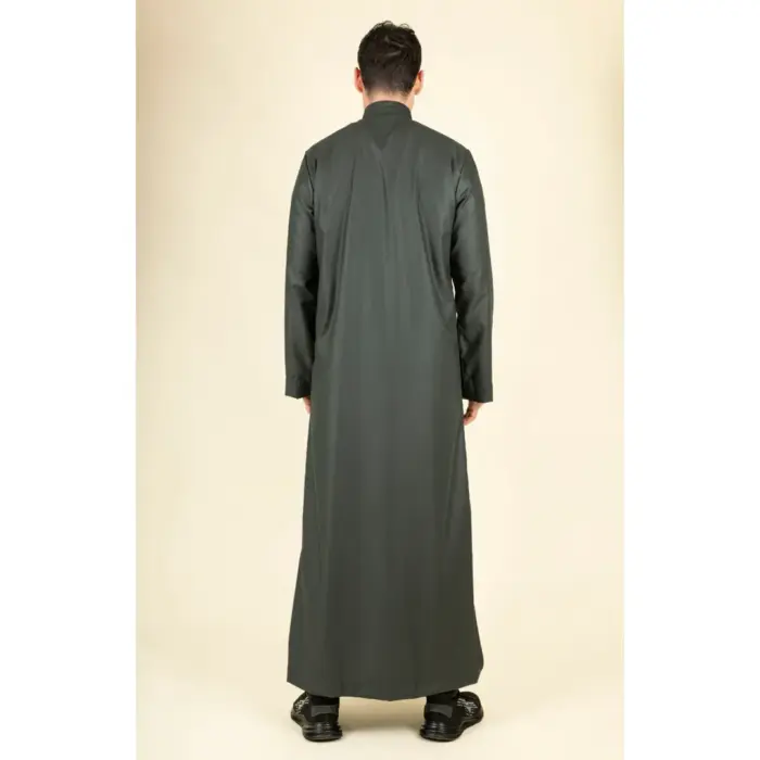 TT-005 - Men's Saudi Emirati Thobe Arab Nehru High Collar - Image 9