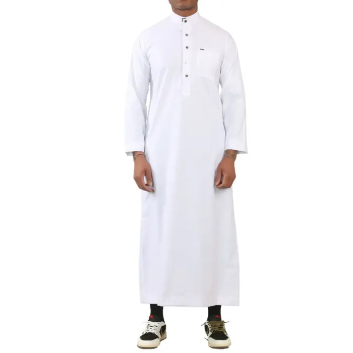 TT-005 - Men's Saudi Emirati Thobe Arab Nehru High Collar - Image 22