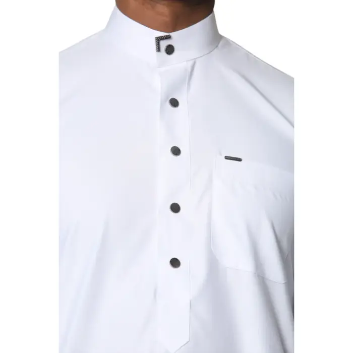 TT-005 - Men's Saudi Emirati Thobe Arab Nehru High Collar - Image 26