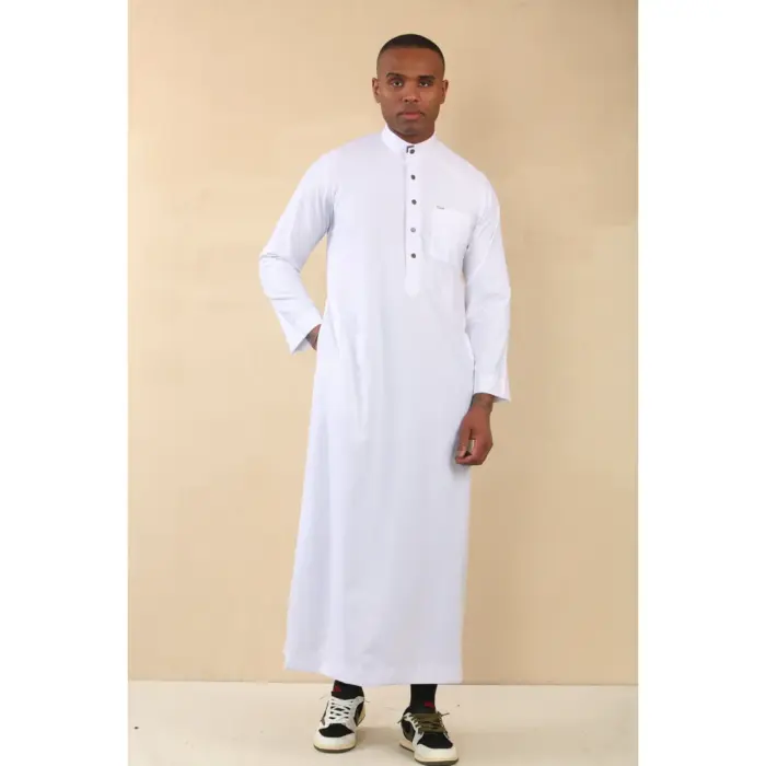 TT-005 - Men's Saudi Emirati Thobe Arab Nehru High Collar - Image 25