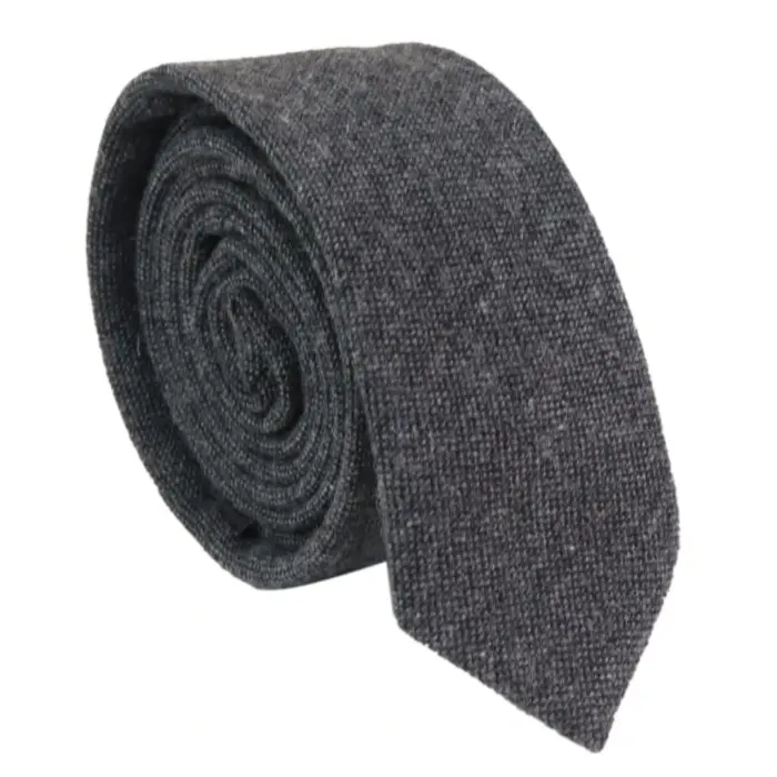 Mens Tie Hankie Tweed Pin Stripe Vintage Retro Classic Gatsby Peaky Blinders - Image 7