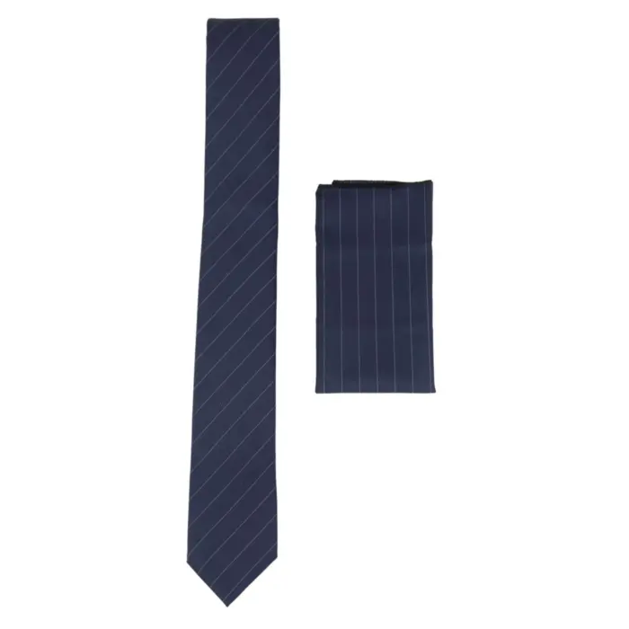Mens Tie Hankie Tweed Pin Stripe Vintage Retro Classic Gatsby Peaky Blinders - Image 6