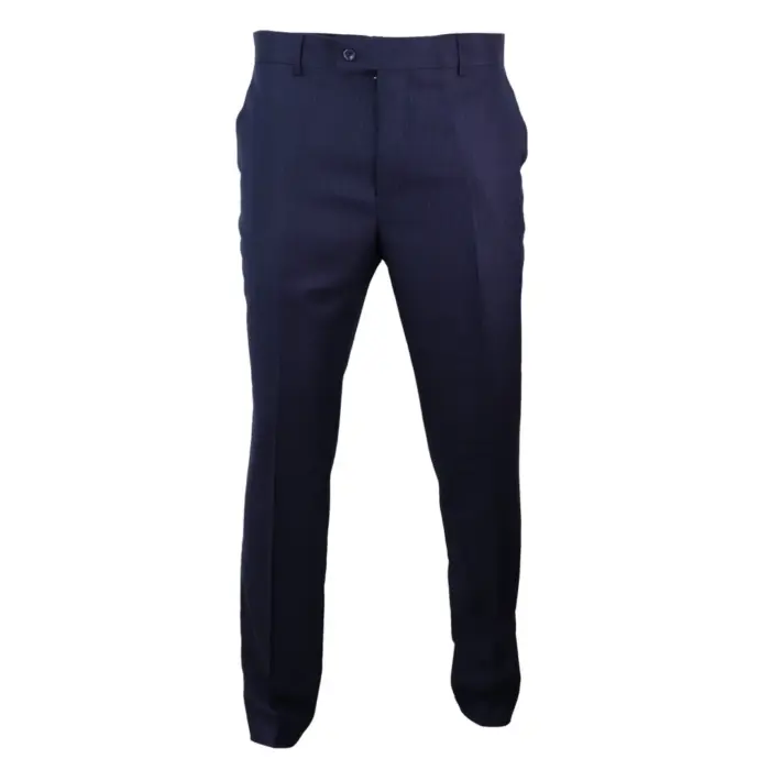 Mens Trousers Gatsby 1920s Peaky Blinders Mafia Pinstripe Tailored Fit Retro - Image 1
